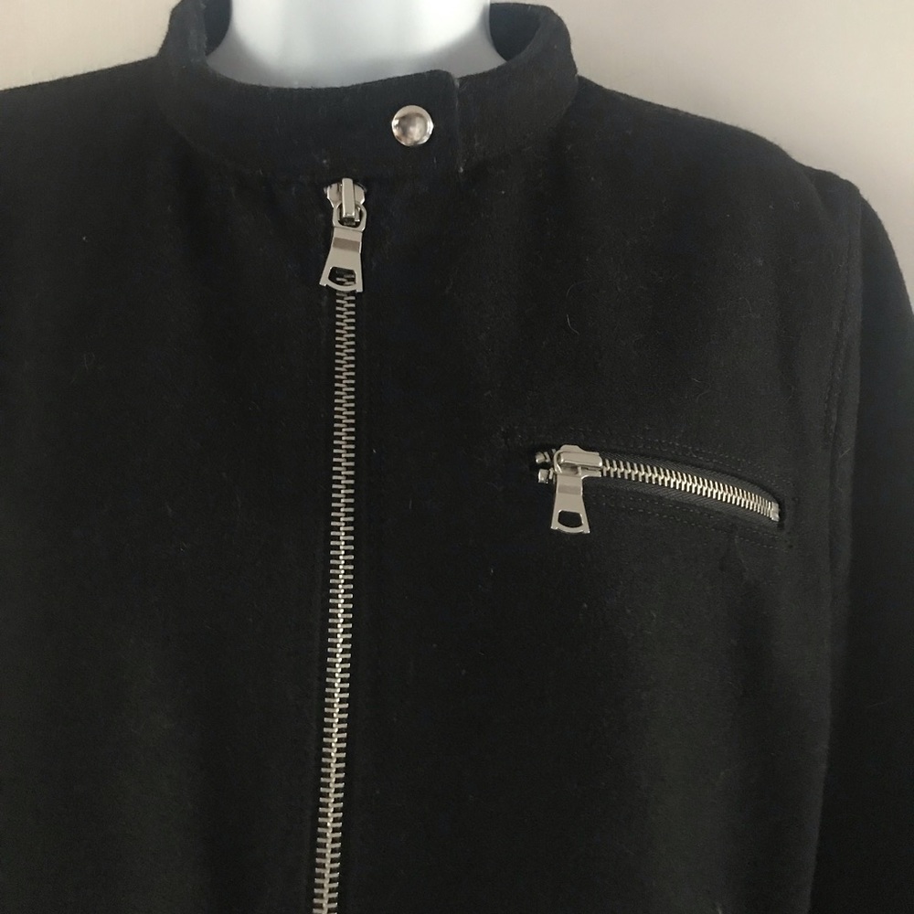 GAP Moto Style Wool blend Jacket - Picture 2 of 12